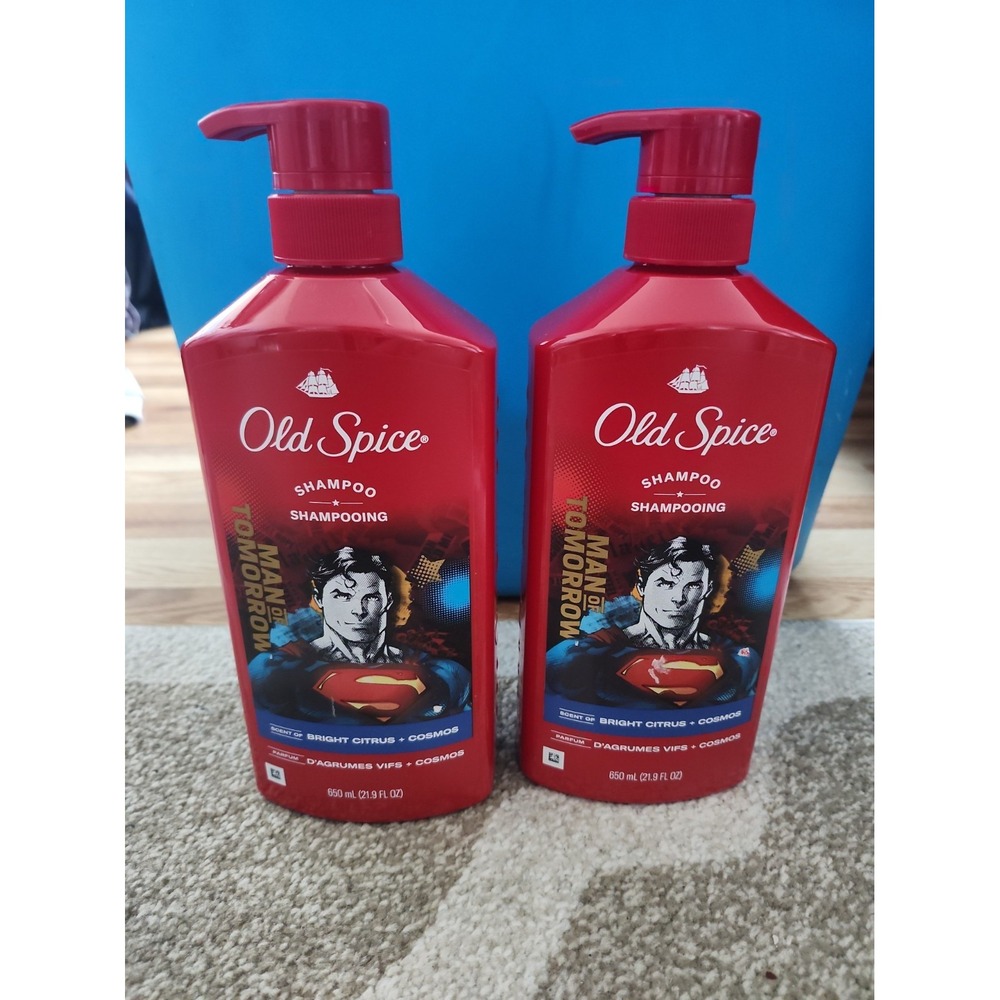 2 Old Spice SUPERMAN OF TOMORROW Body Face Wash 21.9oz Each~Limited Edition